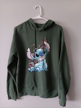 Disney Stitch Green Pullover Hoodie
